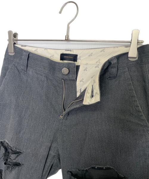 UNDERCOVER（アンダーカバー）UNDERCOVER (アンダーカバー) UNDERCOVER アンダーカバー 2015AW NO BORDER期 クラッシュ ストレッチ チノパンツ サイズ:1の古着・服飾アイテム