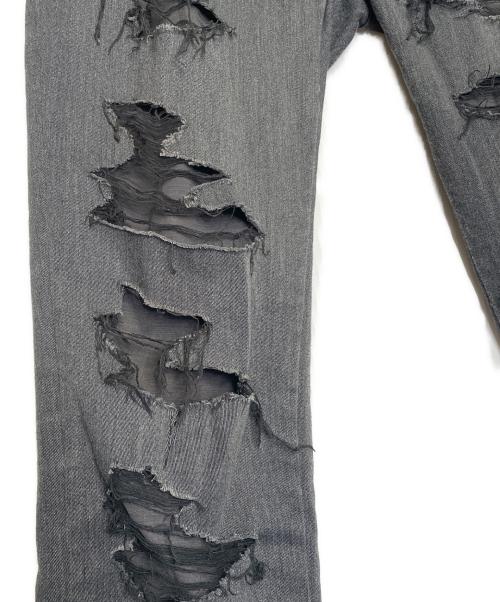 UNDERCOVER（アンダーカバー）UNDERCOVER (アンダーカバー) UNDERCOVER アンダーカバー 2015AW NO BORDER期 クラッシュ ストレッチ チノパンツ サイズ:1の古着・服飾アイテム
