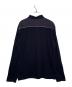 COMME des GARCONS HOMME (コムデギャルソン オム) COMME des GARCONS HOMME コムデギャルソン オム 2007年秋冬 ギンガムチェック切替 ポロ 長袖Tシャツ ネイビー ネイビー サイズ:M：8000円