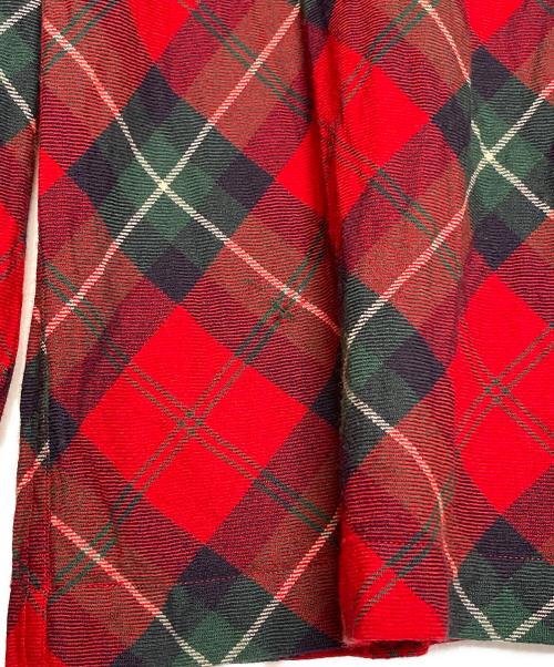 JUNYA WATANABE COMME des GARCONS MAN（ジュンヤ ワタナベ コム デ ギャルソン マン）JUNYA WATANABE COMME des GARCONS MAN ジュンヤ ワタナベ コム デ ギャルソン マン 2002AW HULL MIDDLE SCHOOL HORNETS チェック柄 ウール 長袖シャツ カットソーの古着・服飾アイテム