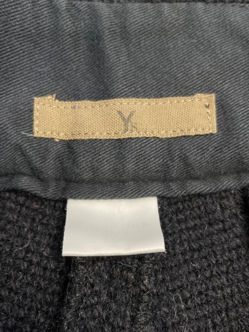 Y's（ワイズ）Y's (ワイズ) Y's ワイズ 80年代 初期タグ ダブルバックルベルト ハイウエスト クロップド ウール パンツ ブラック サイズ:不明の古着・服飾アイテム