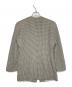 GIORGIO ARMANI (ジョルジオアルマーニ) GIORGIO ARMANI ジョルジオアルマーニ 80's 黒タグ チェック柄 スクエアノーカラー ダブルブレストジャケット ターコイズ サイズ:40：5000円