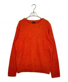 DOMON HOMME（ドモンオム）の古着「DOMON HOMME ドモンオム 90's 90年代 Vガゼット ウール セーター ニット オレンジ」｜オレンジ