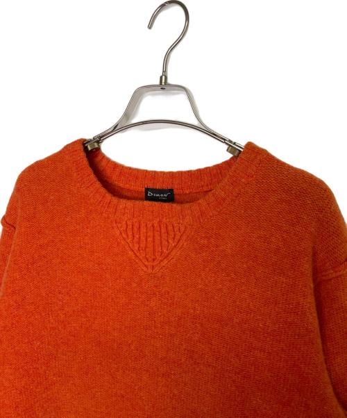 DOMON HOMME（ドモンオム）DOMON HOMME (ドモンオム) DOMON HOMME ドモンオム 90's 90年代 Vガゼット ウール セーター ニット オレンジ オレンジ サイズ:Lの古着・服飾アイテム