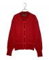 JUNIOR GAULTIER（ジュニアゴルチエ）の古着「JUNIOR GAULTIER ジュニアゴルチエ ウール混 クロスマークボタン カーディガン レッド」｜レッド