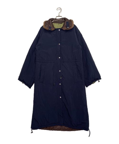 crie confort（クリーコンフォルト）crie confort AZUL by moussy crie confort クリーコンフォルト AZUL by moussy アズールバイマウジー リバーシブル バイカラー 中綿コート カーキ×ブラウン サイズ:Mの古着・服飾アイテム