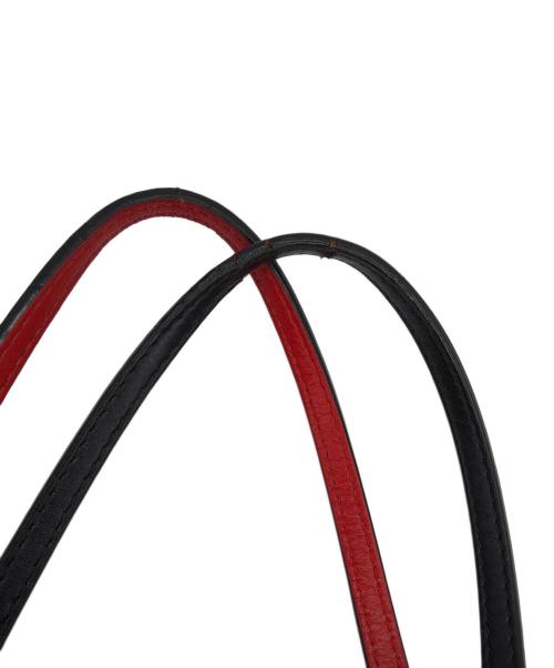 Christian Louboutin（クリスチャン・ルブタン）Christian Louboutin (クリスチャン・ルブタン) CABATA BAG ブラック×レッドの古着・服飾アイテム