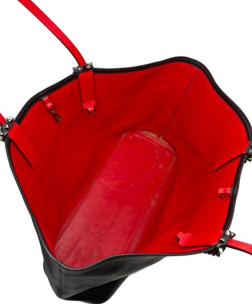 Christian Louboutin（クリスチャン・ルブタン）Christian Louboutin (クリスチャン・ルブタン) CABATA BAG ブラック×レッドの古着・服飾アイテム