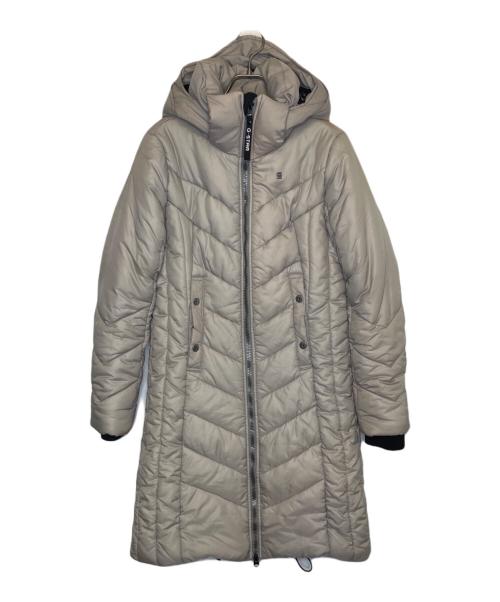 G-STAR RAW（ジースターロゥ）G-STAR RAW (ジースターロゥ) G-STAR RAW ジースターロウ ALASKA HDD LONG JACKET 中綿 ダウンコート ロングダウン ベージュ サイズ:Mの古着・服飾アイテム