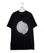 JULIUSユリウス）の古着「JULIUS ユリウス [ Ungated; ] 月 Moon グラフィック プリント Tシャツ 827CPM1」｜ブラック×ホワイト