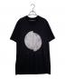 JULIUS（ユリウス）の古着「JULIUS ユリウス [ Ungated; ] 月 Moon グラフィック プリント Tシャツ 827CPM1」｜ブラック×ホワイト