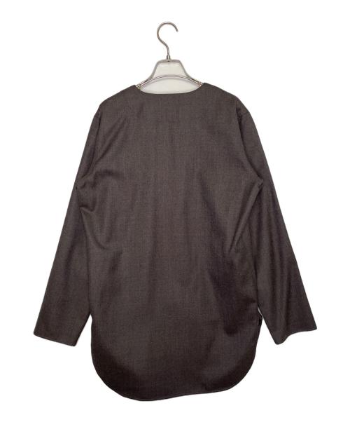 My Beautiful Landlet（マイビューティフルランドレット）Ray Store My Beautiful Landlet マイビューティフルランドレット WOOL SERGE CARDIGAN ウールサージ カーディガン フランネル オーストラリアンウール ブラウンの古着・服飾アイテム
