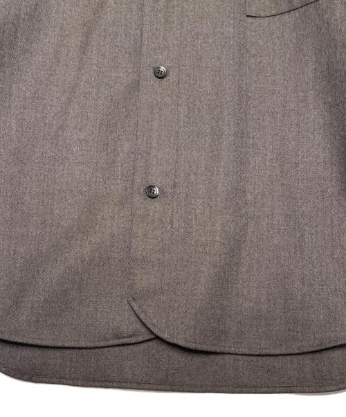 My Beautiful Landlet（マイビューティフルランドレット）Ray Store My Beautiful Landlet マイビューティフルランドレット WOOL SERGE CARDIGAN ウールサージ カーディガン フランネル オーストラリアンウール ブラウンの古着・服飾アイテム
