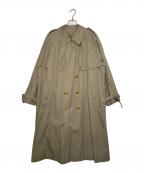 Burberry'sバーバリーズ）の古着「Burberry's バーバリーズ オールドバーバリー コットンギャバシン トレンチコート ライナー付き」｜ブラウン