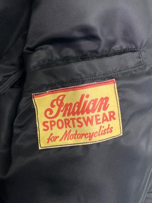 INDIAN MOTORCYCLE（インディアンモーターサイクル）INDIAN MOTORCYCLE (インディアンモーターサイクル) INDIAN MOTORCYCLE インディアンモーターサイクル ヘビーナイロン ダブル ライダースジャケット　 ブラック サイズ:40の古着・服飾アイテム