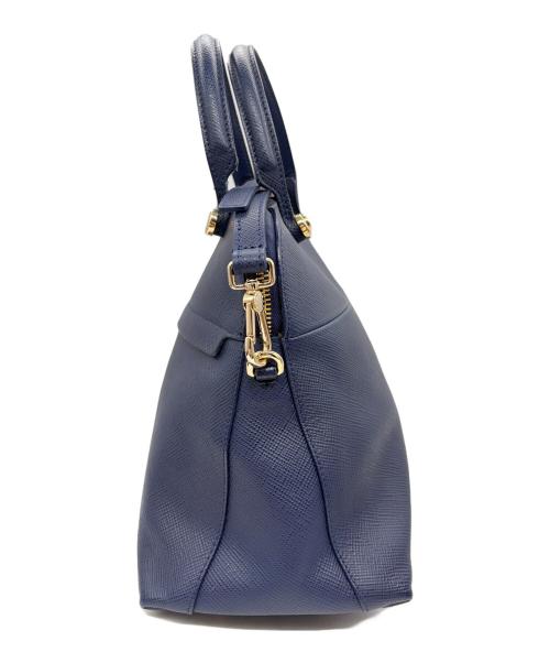 FURLA（フルラ）FURLA (フルラ) トートバッグ ブルー×ゴールドの古着・服飾アイテム