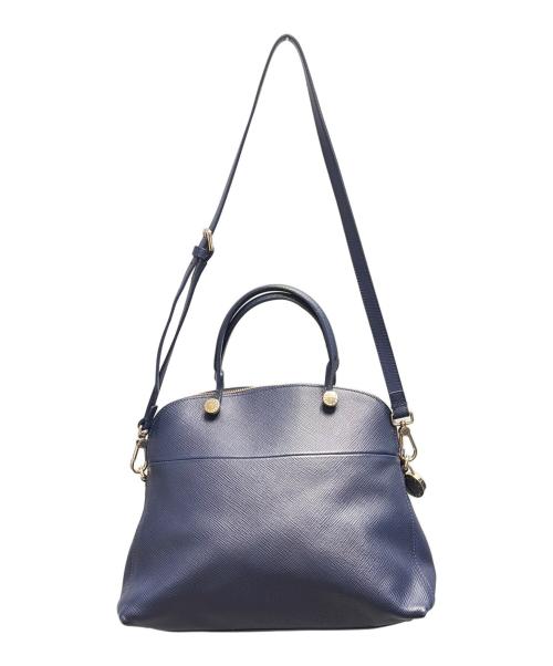FURLA（フルラ）FURLA (フルラ) トートバッグ ブルー×ゴールドの古着・服飾アイテム