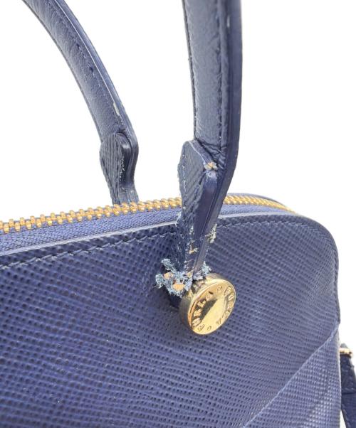 FURLA（フルラ）FURLA (フルラ) トートバッグ ブルー×ゴールドの古着・服飾アイテム