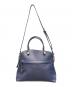 中古・古着 FURLA (フルラ) トートバッグ ブルー×ゴールド：7000円