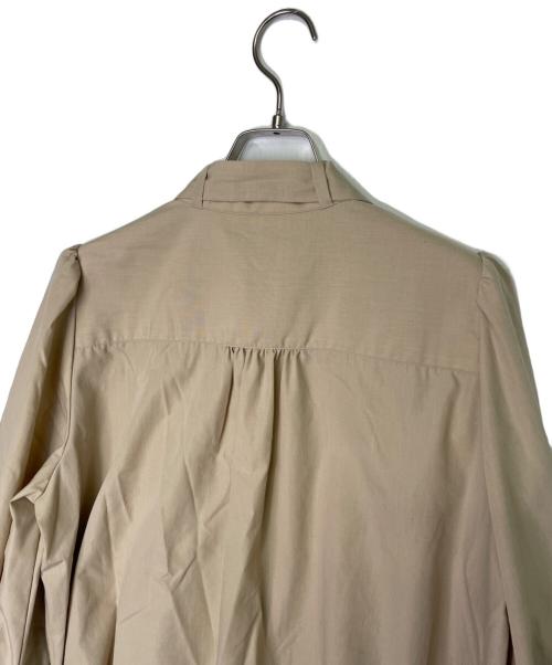 Audire（アウディーレ）Audire (アウディーレ) Audire アウディーレ bowtie volume blouse ボウタイシャツ 長袖シャツ 長袖ブラウス ベージュ ベージュ サイズ:Sの古着・服飾アイテム