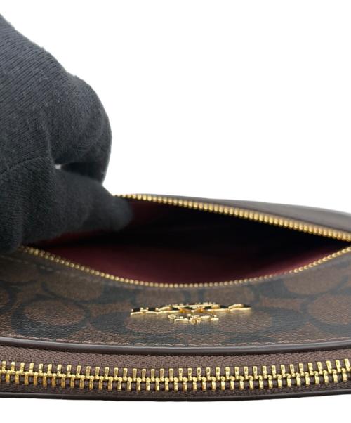 COACH（コーチ）COACH (コーチ) ショルダーバッグ ブラウン×レッドの古着・服飾アイテム