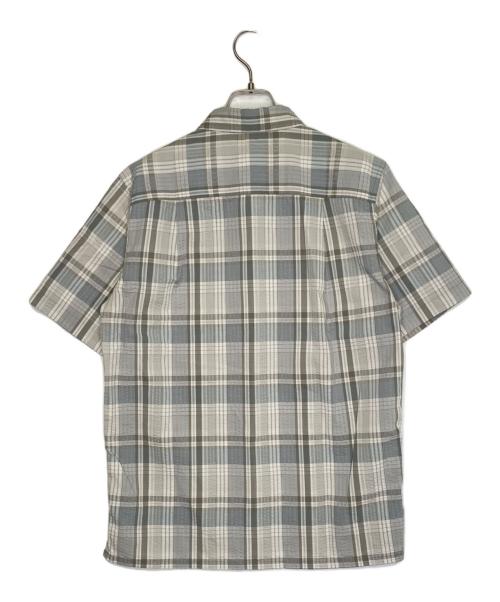 Patagonia（パタゴニア）Patagonia (パタゴニア) Patagonia パタゴニア Puckerware Shirt パッカーウェアシャツ シアサッカー チェック 半袖シャツ フェザーグレー ブルー グレー サイズ:Sの古着・服飾アイテム