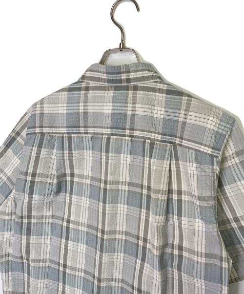 Patagonia（パタゴニア）Patagonia (パタゴニア) Patagonia パタゴニア Puckerware Shirt パッカーウェアシャツ シアサッカー チェック 半袖シャツ フェザーグレー ブルー グレー サイズ:Sの古着・服飾アイテム