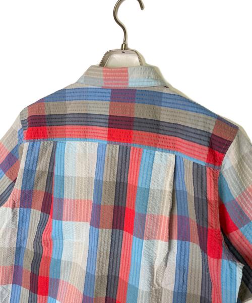 Patagonia（パタゴニア）Patagonia (パタゴニア) Patagonia パタゴニア Puckerware Shirt パッカーウェアシャツ シアサッカー チェック 半袖シャツ ブルー レッド ブルー×レッド サイズ:Sの古着・服飾アイテム
