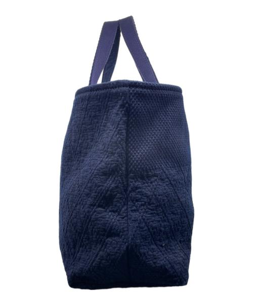 SETTO（セット）SETTO (セット) SETTO セット ジャパンブルー 倉敷 刺し子ダイヤ柄 インディゴ トートバッグ ネイビーの古着・服飾アイテム