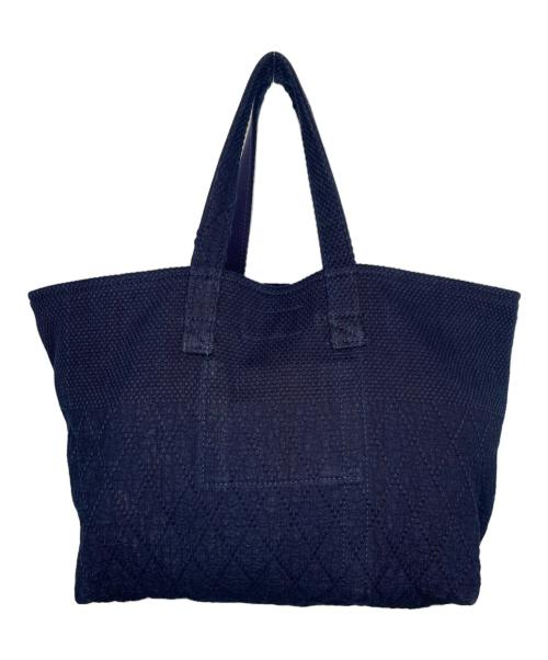 SETTO（セット）SETTO (セット) SETTO セット ジャパンブルー 倉敷 刺し子ダイヤ柄 インディゴ トートバッグ ネイビーの古着・服飾アイテム
