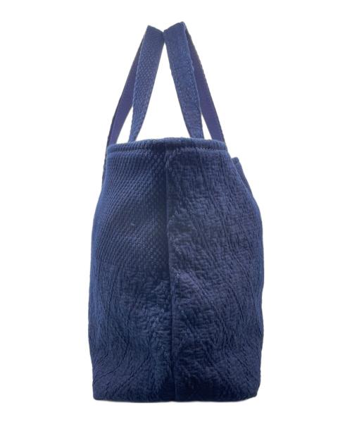 SETTO（セット）SETTO (セット) SETTO セット ジャパンブルー 倉敷 刺し子ダイヤ柄 インディゴ トートバッグ ネイビーの古着・服飾アイテム
