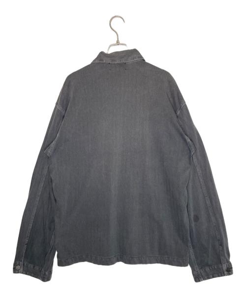 RRL（ダブルアールエル）RRL (ダブルアールエル) RRL ダブルアールエル USMC M44 HBT型 ヘリンボーン デニムジャケット ブラック サイズ:Mの古着・服飾アイテム