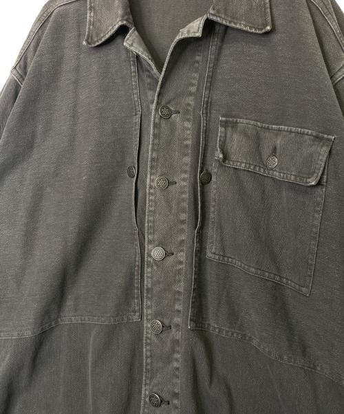 RRL（ダブルアールエル）RRL (ダブルアールエル) RRL ダブルアールエル USMC M44 HBT型 ヘリンボーン デニムジャケット ブラック サイズ:Mの古着・服飾アイテム