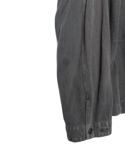RRL（ダブルアールエル）RRL (ダブルアールエル) RRL ダブルアールエル USMC M44 HBT型 ヘリンボーン デニムジャケット ブラック サイズ:Mの古着・服飾アイテム