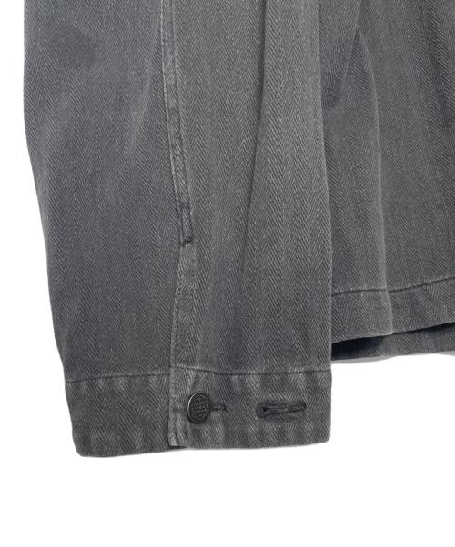 RRL（ダブルアールエル）RRL (ダブルアールエル) RRL ダブルアールエル USMC M44 HBT型 ヘリンボーン デニムジャケット ブラック サイズ:Mの古着・服飾アイテム