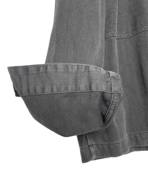RRL（ダブルアールエル）RRL (ダブルアールエル) RRL ダブルアールエル USMC M44 HBT型 ヘリンボーン デニムジャケット ブラック サイズ:Mの古着・服飾アイテム