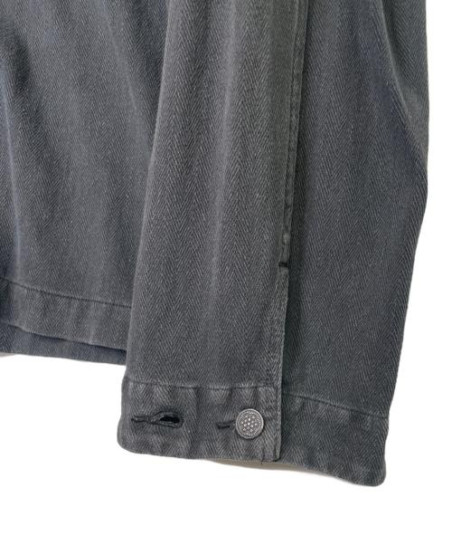 RRL（ダブルアールエル）RRL (ダブルアールエル) RRL ダブルアールエル USMC M44 HBT型 ヘリンボーン デニムジャケット ブラック サイズ:Mの古着・服飾アイテム