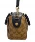 中古・古着 COACH (コーチ) 2WAYバッグ ブラウン：7000円