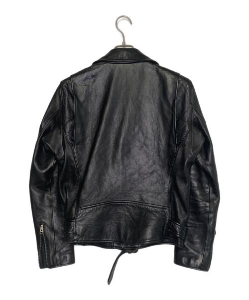 beautiful people（ビューティフルピープル）beautiful people beautiful people ビューティフルピープル VINTAGE LEATHER RIDERS JACKET ヴィンテージレザー ライダースジャケット ダブルライダース  ブラック サイズ:190の古着・服飾アイテム