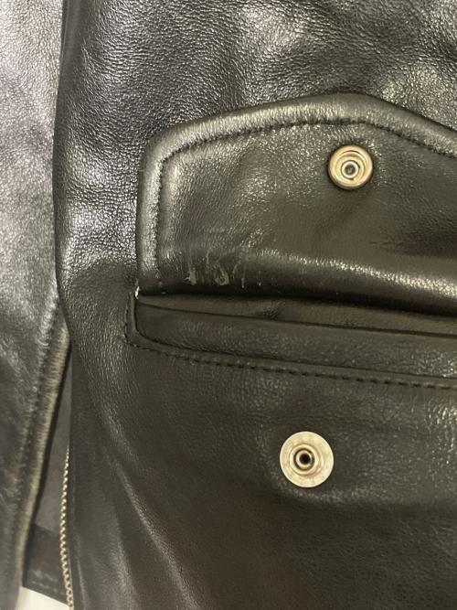 beautiful people（ビューティフルピープル）beautiful people beautiful people ビューティフルピープル VINTAGE LEATHER RIDERS JACKET ヴィンテージレザー ライダースジャケット ダブルライダース  ブラック サイズ:190の古着・服飾アイテム