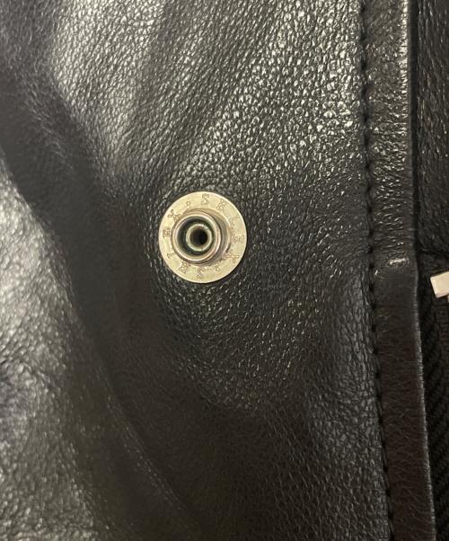 beautiful people（ビューティフルピープル）beautiful people beautiful people ビューティフルピープル VINTAGE LEATHER RIDERS JACKET ヴィンテージレザー ライダースジャケット ダブルライダース  ブラック サイズ:190の古着・服飾アイテム