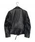beautiful people beautiful people ビューティフルピープル VINTAGE LEATHER RIDERS JACKET ヴィンテージレザー ライダースジャケット ダブルライダース  ブラック サイズ:190：45000円