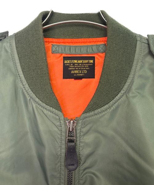 AVIREX（アヴィレックス）AVIREX (アヴィレックス) フライトジャケット オリーブ サイズ:2XLの古着・服飾アイテム