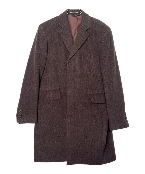 BROOKS BROTHERS（ブルックスブラザーズ）BROOKS BROTHERS (ブルックスブラザーズ) ウールコート  346 ブラウン サイズ:40Rの古着・服飾アイテム
