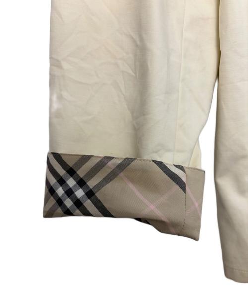BURBERRY LONDON（バーバリーロンドン）BURBERRY LONDON (バーバリーロンドン) ステンカラーコート アイボリー サイズ:Mの古着・服飾アイテム