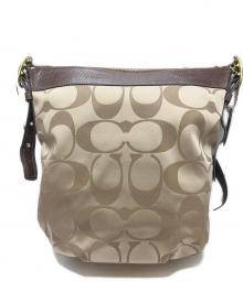 COACH（コーチ）の古着「ショルダーバッグ」｜ベージュ×ブラウン