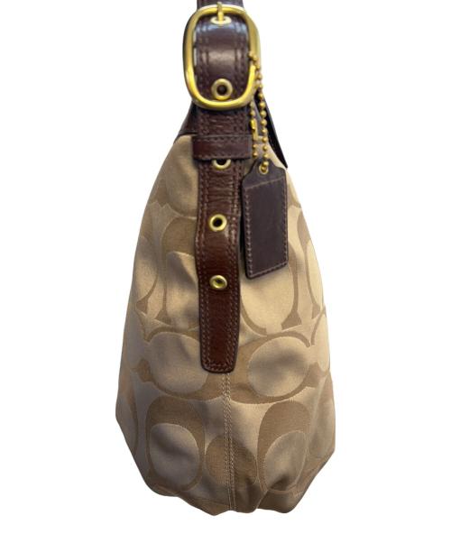COACH（コーチ）COACH (コーチ) ショルダーバッグ ベージュ×ブラウンの古着・服飾アイテム