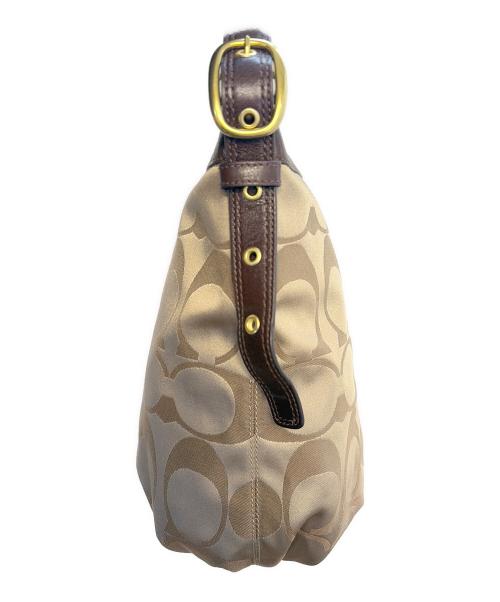 COACH（コーチ）COACH (コーチ) ショルダーバッグ ベージュ×ブラウンの古着・服飾アイテム