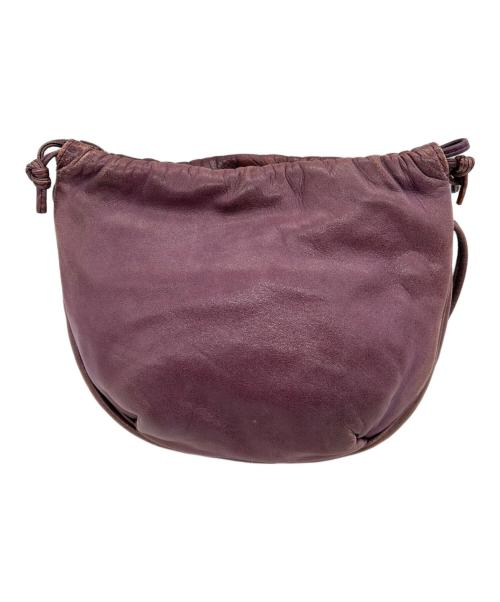 LOEWE（ロエベ）LOEWE (ロエベ) 巾着ショルダーバッグ パープルの古着・服飾アイテム