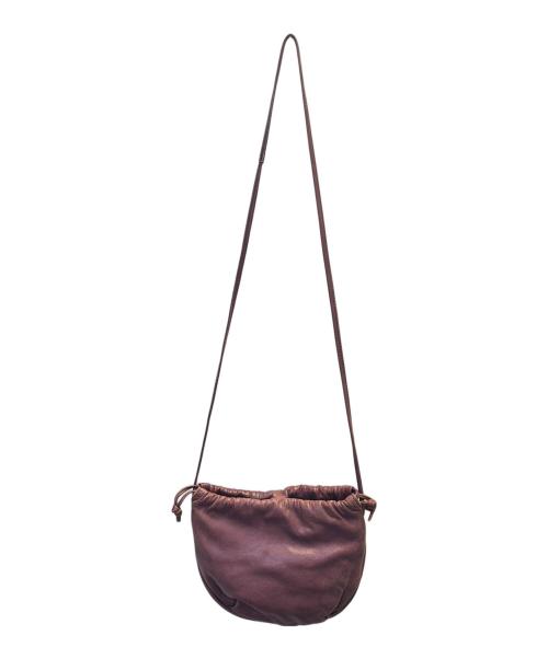 LOEWE（ロエベ）LOEWE (ロエベ) 巾着ショルダーバッグ パープルの古着・服飾アイテム